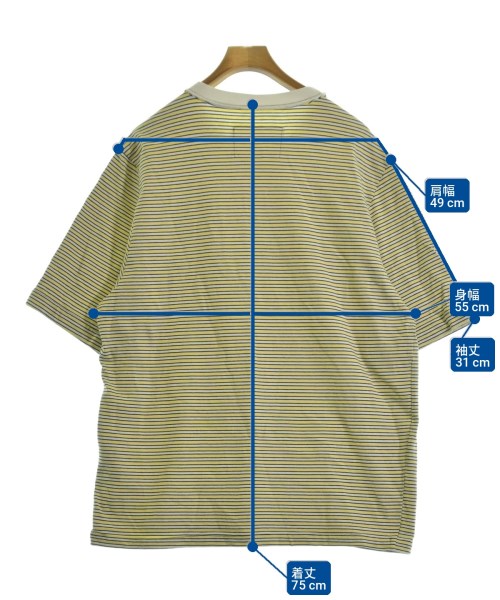 CAMIEL FORTGENS（カミエルフォートヘンス）Tシャツ・カットソー 黄 サイズ:M メンズ/2200699138659