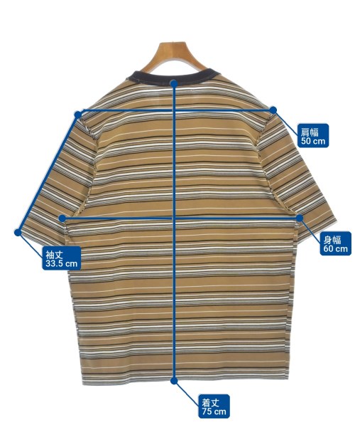 CAMIEL FORTGENS（カミエルフォートヘンス）Tシャツ・カットソー ベージュ サイズ:L メンズ/2200708051085