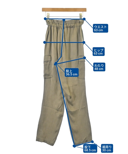 SEASON STYLE LAB（シーズンスタイルラボ）カーゴパンツ カーキ サイズ:S レディース/2200609504093
