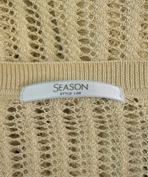 SEASON STYLE LAB（シーズンスタイルラボ）カーディガン ベージュ サイズ:38(M位) レディース/2200604538093