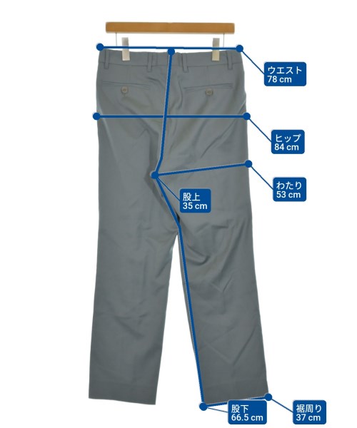 DUST（ダスト）スラックス グレー サイズ:S メンズ/2200660056081