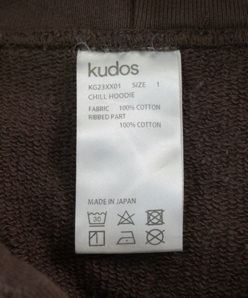 kudos（クードス）パーカー 茶 サイズ:1(S位) メンズ/2200721895062