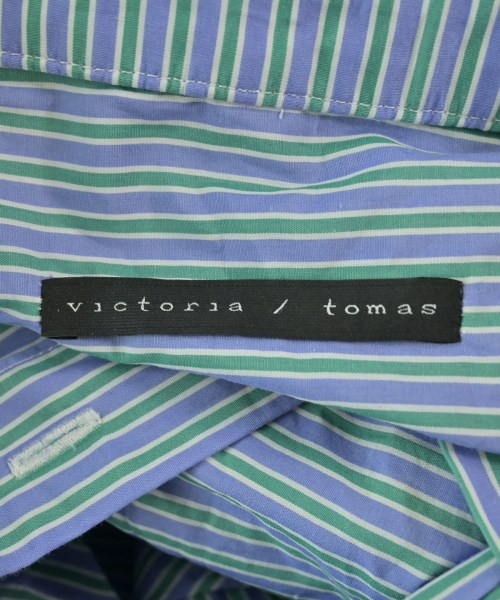 VICTORIA/TOMAS（ビクトリアトマス）カジュアルシャツ 青 サイズ:36(XS位) レディース/2200696084010
