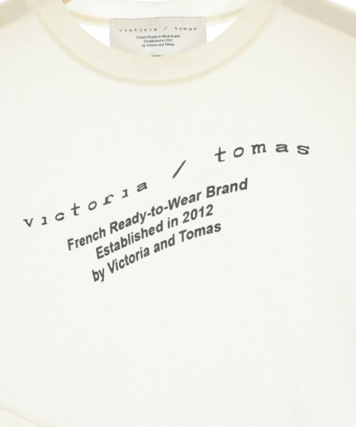 VICTORIA/TOMAS（ビクトリアトマス）Tシャツ・カットソー 白 サイズ:36(XS位) レディース/2200697989055