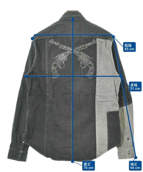 roarguns（ロアーガンズ）カジュアルシャツ 黒 サイズ:3(L位) メンズ/2200649302031