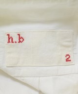 h.b（エッチビー）カジュアルシャツ 白 サイズ:2(M位) メンズ/2200699349178