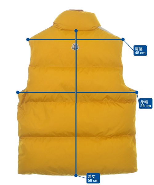 MONCLER GENIUS（モンクレールジーニアス）ダウンジャケット/ダウンベスト 黄 サイズ:1(S位) メンズ/2200619061012