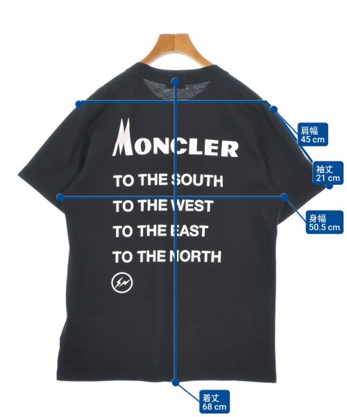 MONCLER GENIUS（モンクレールジーニアス）Tシャツ・カットソー 黒 サイズ:S メンズ/2200673670021