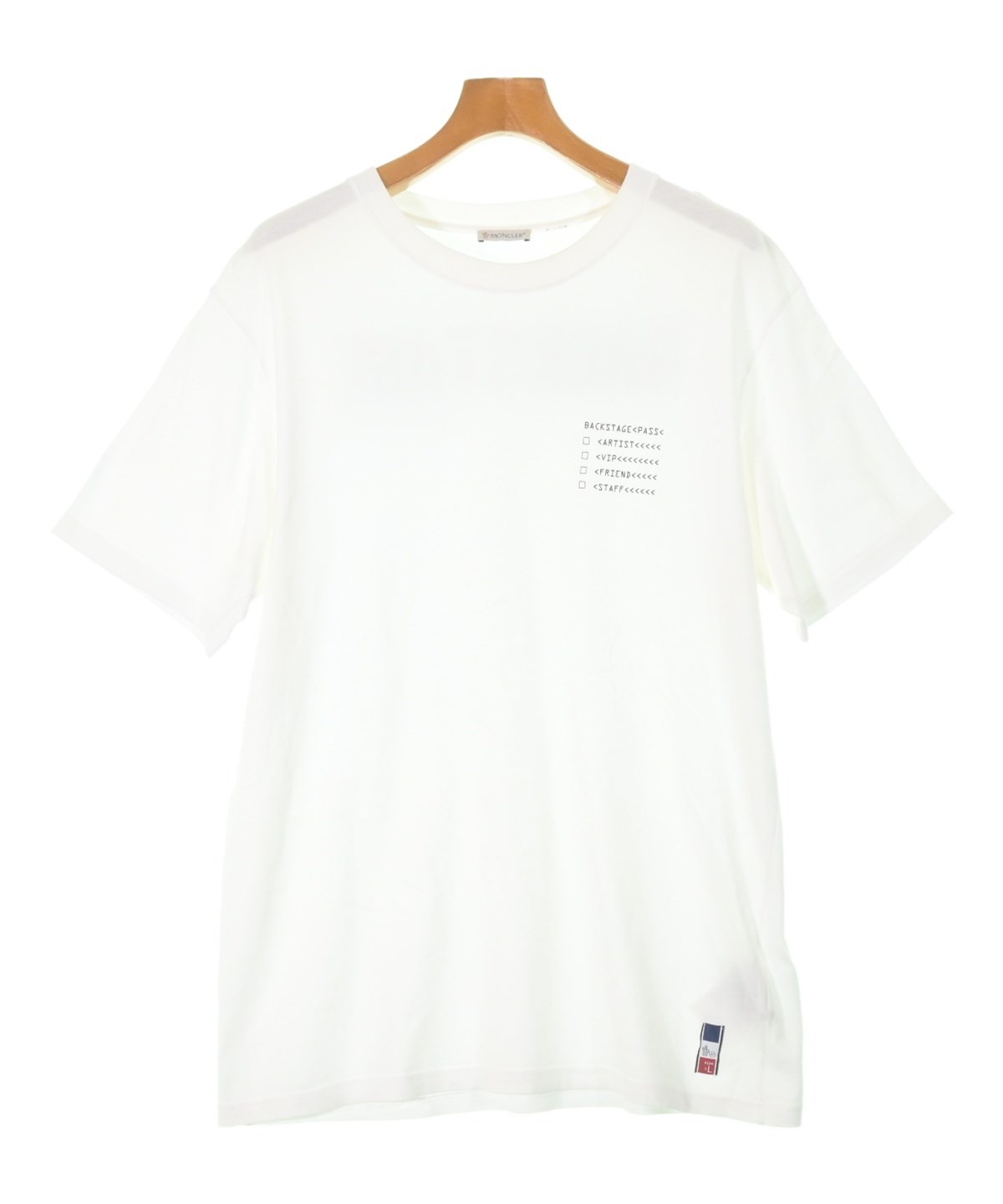 モンクレール ジーニアス メンズ Sサイズ オーバーサイズフィット ホワイト MONCLER GENIUS（モンクレールジーニアス）Tシャツ・カットソー 白