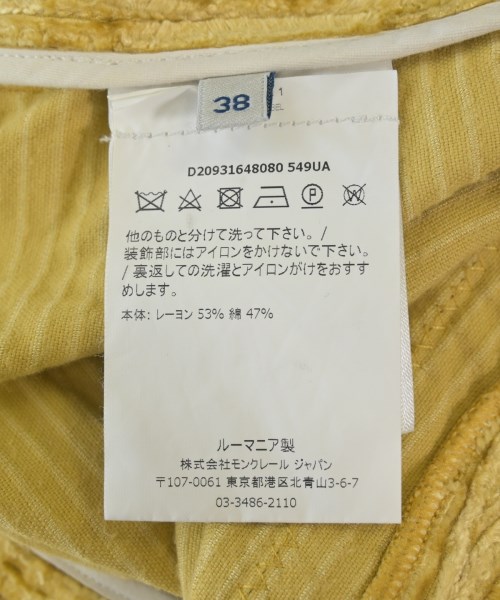 MONCLER GENIUS（モンクレールジーニアス）その他 黄 サイズ:38(S位) レディース/2200705078016