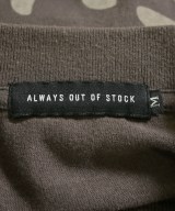 ALWAYS OUT OF STOCK（オールウェイズアウトオブストック）Tシャツ・カットソー 茶 サイズ:M メンズ/2200598594709