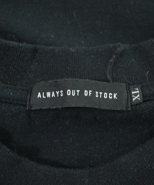 ALWAYS OUT OF STOCK（オールウェイズアウトオブストック）Tシャツ・カットソー 黒 サイズ:XL メンズ/2200676114089
