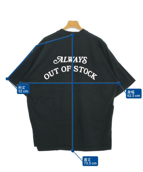 ALWAYS OUT OF STOCK（オールウェイズアウトオブストック）Tシャツ・カットソー 黒 サイズ:XL メンズ/2200676114089