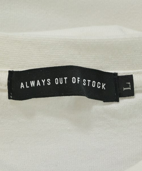 ALWAYS OUT OF STOCK（オールウェイズアウトオブストック）Tシャツ・カットソー 白 サイズ:L メンズ/2200681557130