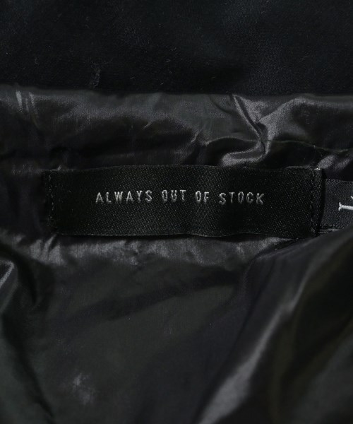 ALWAYS OUT OF STOCK（オールウェイズアウトオブストック）ダウンジャケット/ダウンベスト 黒 サイズ:L メンズ/2200692328019