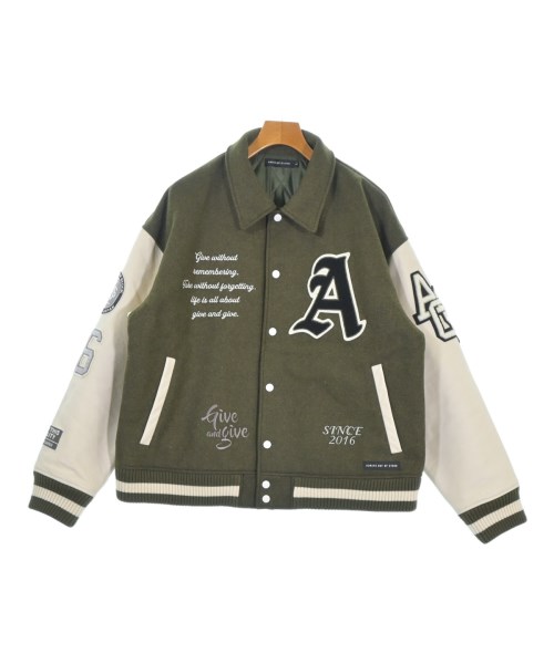 ALWAYS OUT OF STOCK(オールウェイズアウトオブストック)スタジャン カーキ サイズ:L/2200692328033