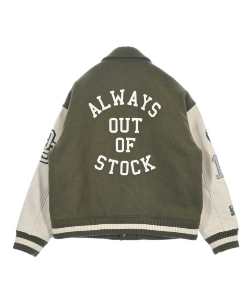 ALWAYS OUT OF STOCK（オールウェイズアウトオブストック）スタジャン カーキ サイズ:L メンズ/2200692328033