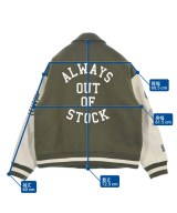 ALWAYS OUT OF STOCK（オールウェイズアウトオブストック）スタジャン カーキ サイズ:L メンズ/2200692328033