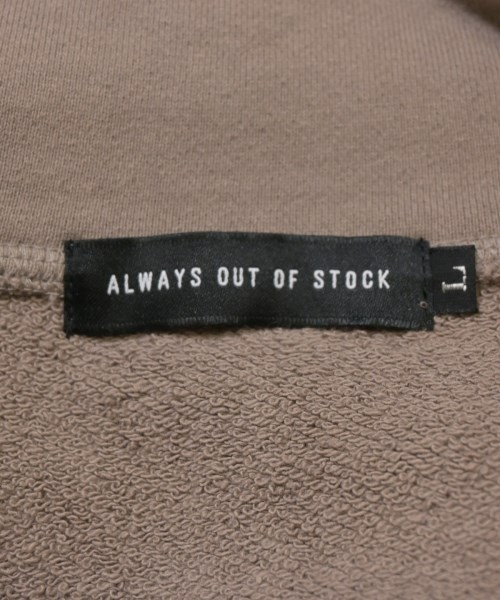 ALWAYS OUT OF STOCK（オールウェイズアウトオブストック）スウェット 茶 サイズ:L メンズ/2200692328071