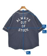 ALWAYS OUT OF STOCK（オールウェイズアウトオブストック）カジュアルシャツ 紺 サイズ:L メンズ/2200692328224