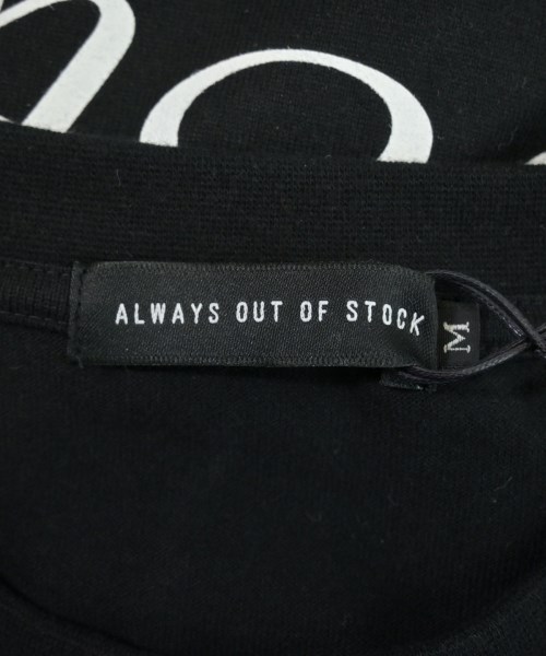 ALWAYS OUT OF STOCK（オールウェイズアウトオブストック）Tシャツ・カットソー 黒 サイズ:M メンズ/2200655219057