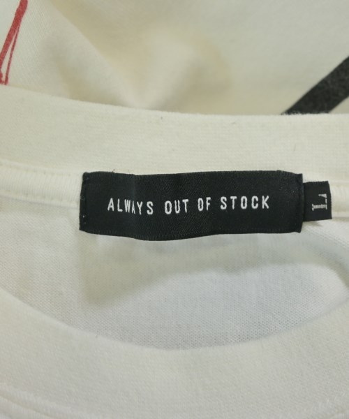ALWAYS OUT OF STOCK（オールウェイズアウトオブストック）Tシャツ・カットソー 白 サイズ:L メンズ/2200719392078