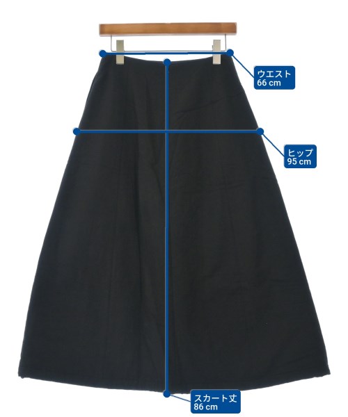 AMOMENTO（アモーメント）ロング・マキシ丈スカート 黒 サイズ:0(XS位) レディース/2200627391071