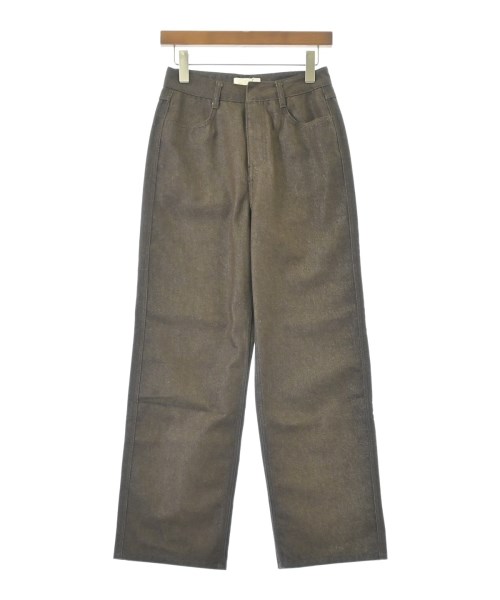 AMOMENTO(アモーメント)デニムパンツ 茶 サイズ:0(XS位)/2200672983030