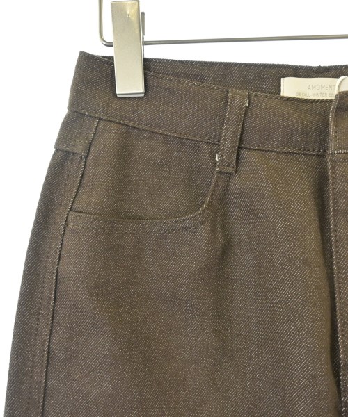 AMOMENTO（アモーメント）デニムパンツ 茶 サイズ:0(XS位) レディース/2200672983030