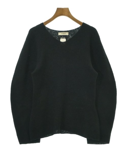 AMOMENTO(アモーメント)ニット・セーター 黒 サイズ:0(XS位)/2200674539204