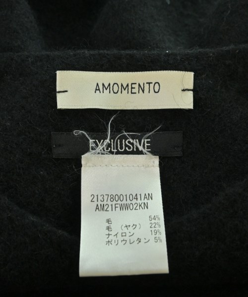 AMOMENTO（アモーメント）ニット・セーター 黒 サイズ:0(XS位) レディース/2200674539204