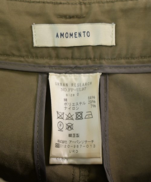 AMOMENTO（アモーメント）カーゴパンツ カーキ サイズ:0(XS位) レディース/2200697384089