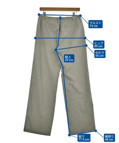 AMOMENTO（アモーメント）スラックス グレー サイズ:1(S位) メンズ/2200651743013