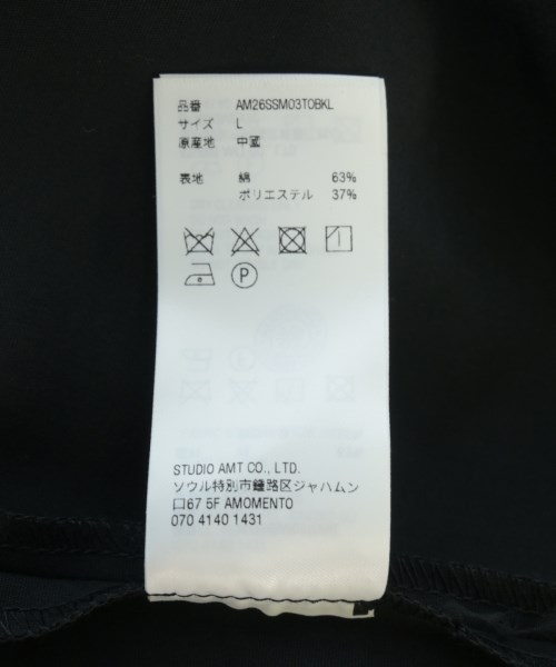 AMOMENTO（アモーメント）Tシャツ・カットソー 黒 サイズ:L メンズ/2200713051025