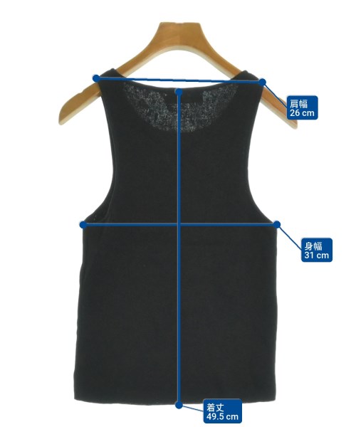 AMOMENTO（アモーメント）ベスト/ノースリーブ 黒 サイズ:0(XS位) レディース/2200576308465