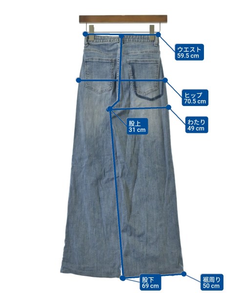 INDIMARK（インディマーク）デニムパンツ 青 サイズ:XS レディース/2200586229088