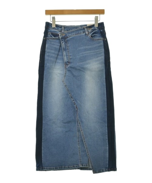 INDIMARK(インディマーク)ロング・マキシ丈スカート 青 サイズ:26(M位)/2200644208062