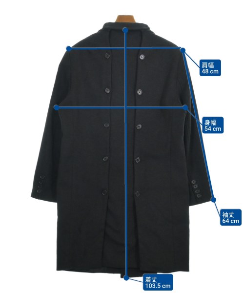 DELADA（デラダ）チェスターコート グレー サイズ:-(L位) メンズ/2200639255026