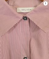 DELADA（デラダ）カジュアルシャツ 赤 サイズ:S レディース/2200644201049