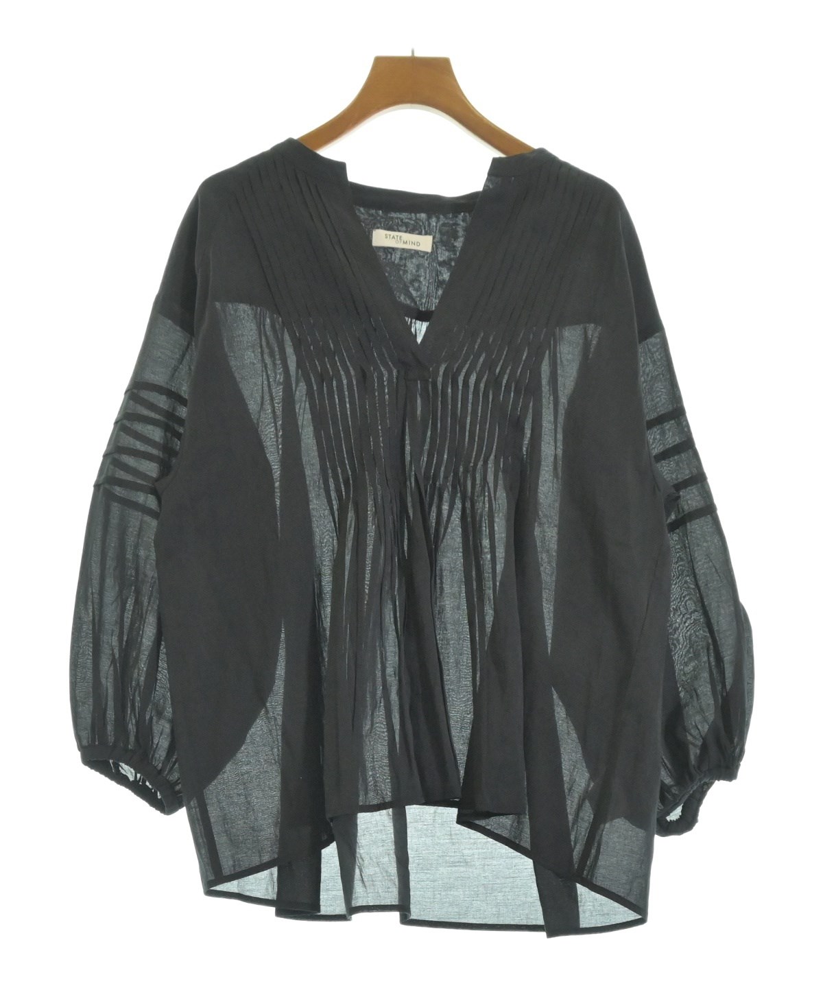 STATE OF MIND（ステートオブマインド）カジュアルシャツ 黒 サイズ:XS