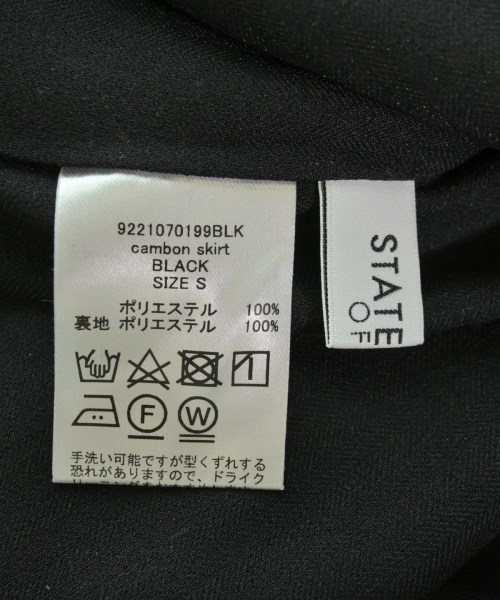 STATE OF MIND（ステートオブマインド）ロング・マキシ丈スカート 黒 サイズ:S レディース/2200625110186