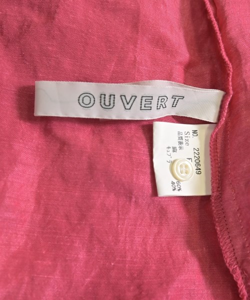 OUVERT（オヴェール）シャツワンピース ピンク サイズ:F レディース/2200650358041