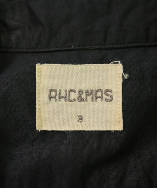 RHC&MAS（アールエイチシー＆マス）カジュアルシャツ 紺 サイズ:3(L位) メンズ/2200630605110