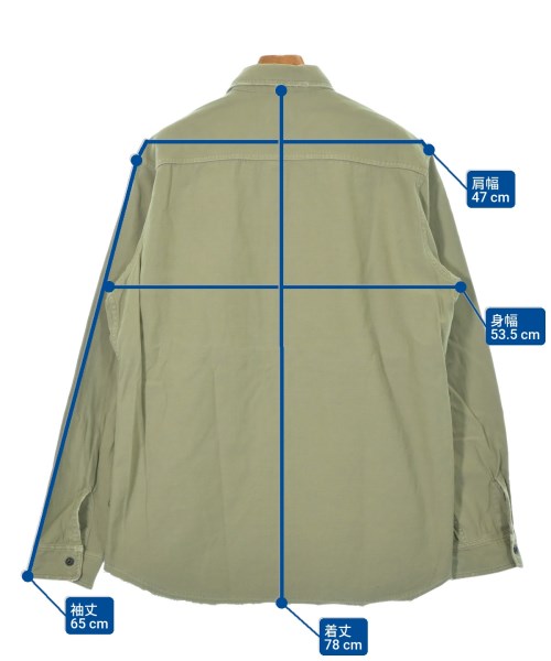 RHC&MAS（アールエイチシー＆マス）カジュアルシャツ カーキ サイズ:L メンズ/2200630214039