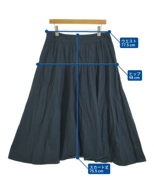 R by 45rpm（アールバイフォーティファイブアールピーエム）ロング・マキシ丈スカート 紺 サイズ:3(L位) レディース/2200678037041