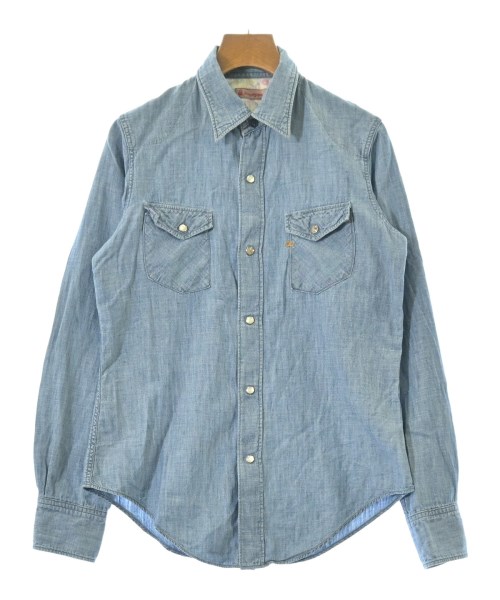 R by 45rpm(アールバイフォーティファイブアールピーエム)カジュアルシャツ 青 サイズ:2(M位)/2200655002024