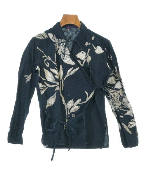 R by 45rpm(アールバイフォーティファイブアールピーエム)ブラウス 紺 サイズ:1(S位)/2200646115030