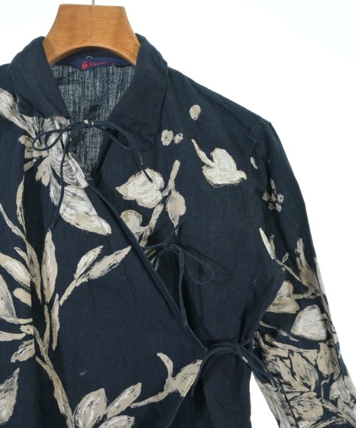 R by 45rpm（アールバイフォーティファイブアールピーエム）ブラウス 紺 サイズ:1(S位) レディース/2200646115030