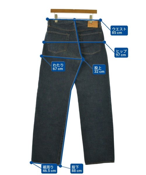 R by 45rpm（アールバイフォーティファイブアールピーエム）デニムパンツ 青 サイズ:34(XL位) メンズ/2200658863387