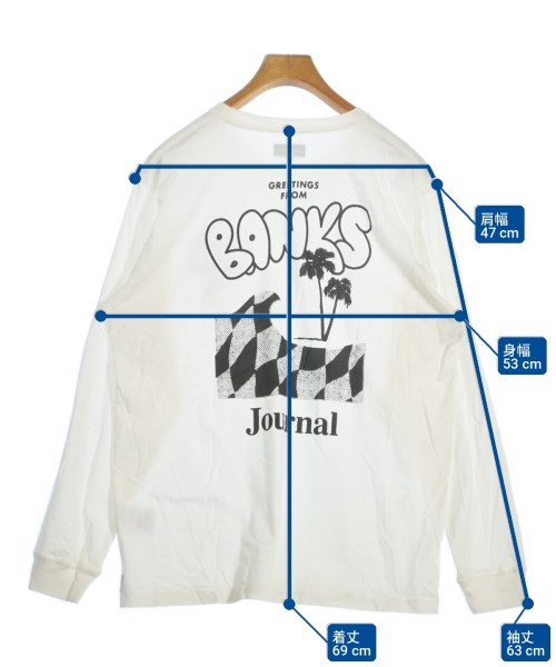 BANKS JOURNAL（バンクスジャーナル）Tシャツ・カットソー 白 サイズ:L メンズ/2200704172272